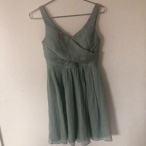 J Crew Heidi Dress Silk Chiffon (Dusty Shale)